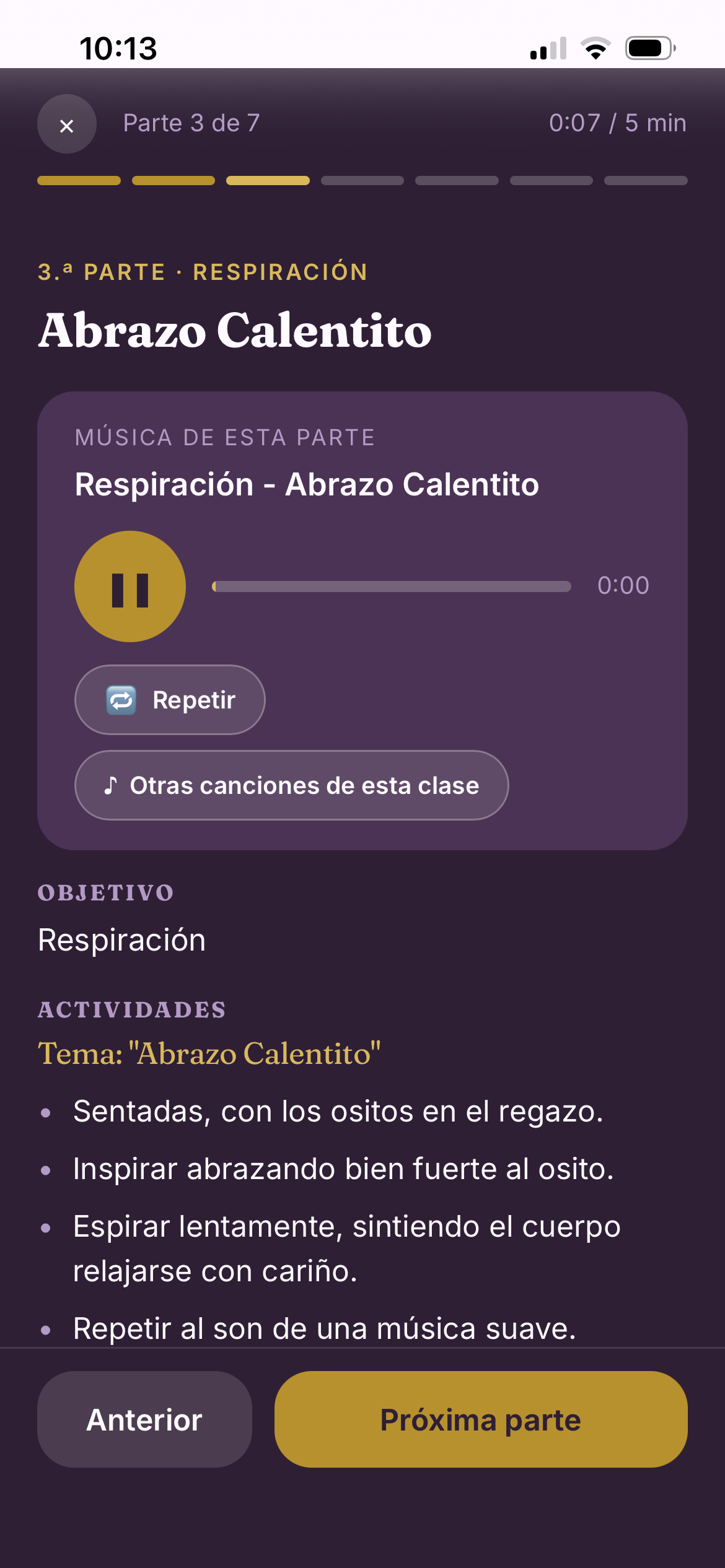Modo Clase real de la app, parte 3 de 7, Abrazo Calentito